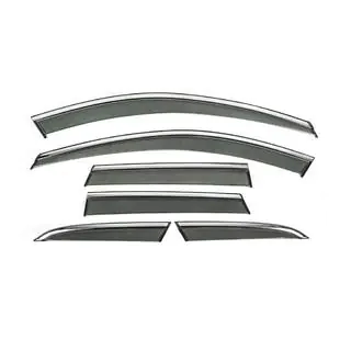 Ветровики с хромированным молдингом Niken Luxury (6 шт)