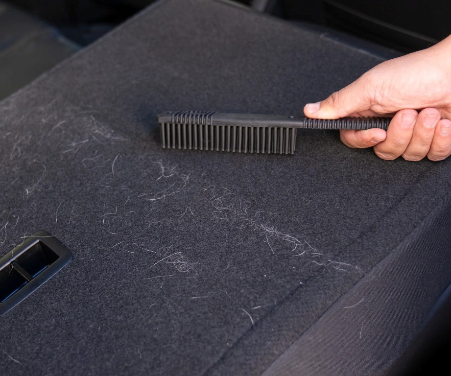 Лайфхаки для уборки шерсти домашних животных в автомобиле