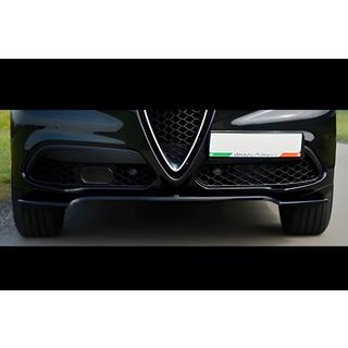 Передний лип-спойлер DPT V-1 (ABS, черный глянец) Alfa Romeo Stelvio 2016- гг. фото 1