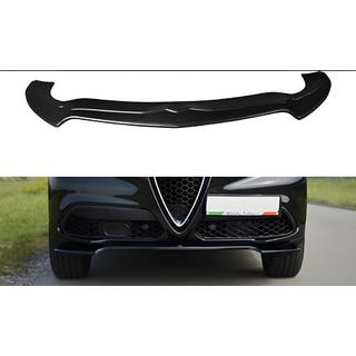 Alfa Romeo Stelvio Передняя Lip накладка DPT V-1 (ABS, черный глянец)