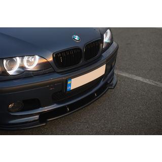 Передний лип DPT V-1 (Для M Sport, Черный Глянец) BMW 3 серия E46 1998-2006 гг. фото 4