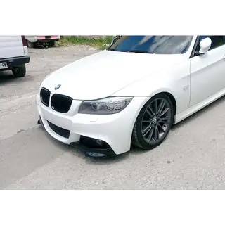 Передние Flap накладки DPT (для E90 M-Sport 2008-2011, Черный Глянец, 2 шт)
