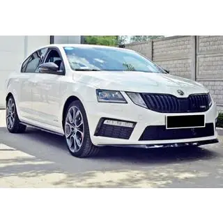 Передний лип-спойлер DPT V-3 (2013-2017 RS, Черный Глянец) фото 2