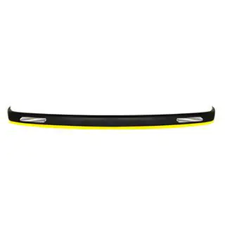 Универсальный передний сплиттер DPT Yellow V-1 (ABS, черный глянец)