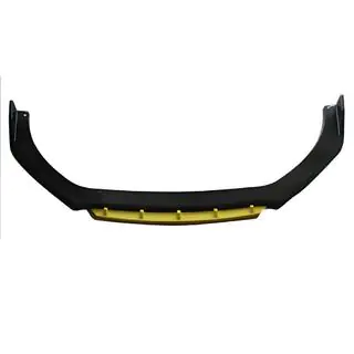 Универсальная передняя губа DPT Yellow V-2 (ABS, черный глянец)
