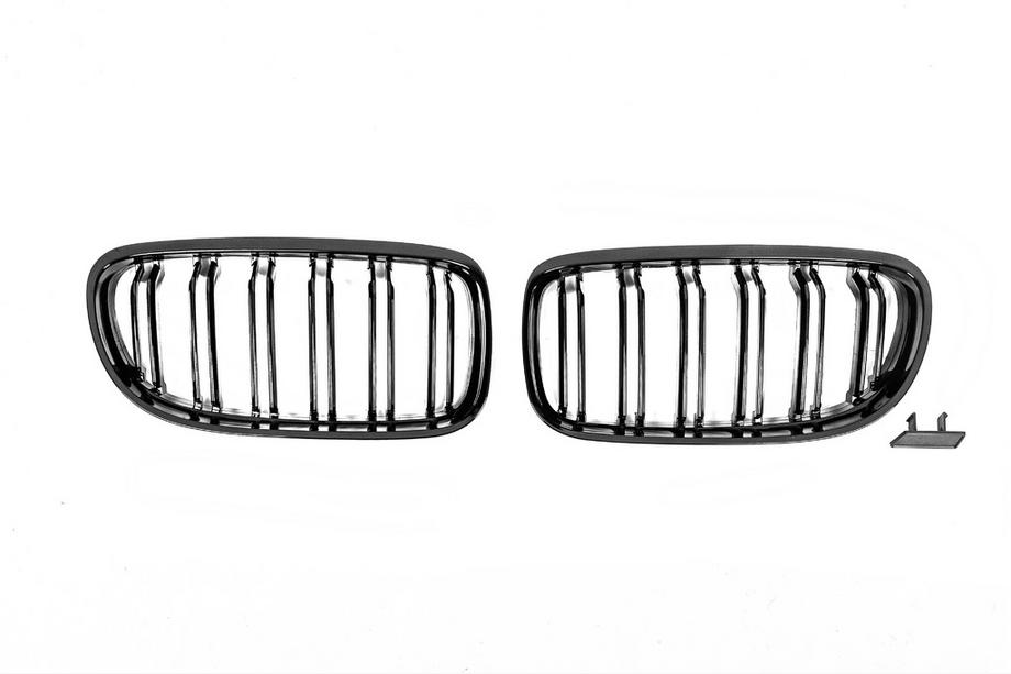 BMW 3 серия E90/E91 2005-2011 гг. Решетки M-Look (2008-2011, Черный Глянец) Фото 3