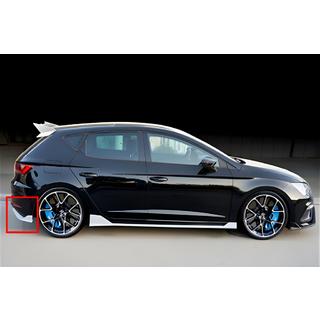 Задний Диффузор DPT V-2 (2013-2016, Черный Глянец) Seat Leon 2013-2020 гг.