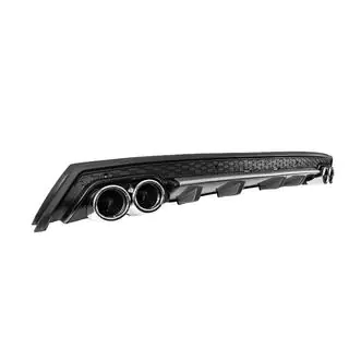 Универсальный Задний Диффузор DPT V-12 (ABS) (Серый + Черный Глянец) фото 3