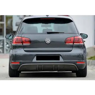 Задний диффузор DPT V-3 (для GTI, Черный Глянец) фото 1