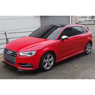 Боковые Пороги DPT (HB, Черный Глянец) Audi A3 2012-2020 гг. фото 3