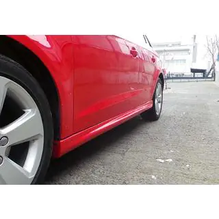 Боковые Пороги DPT (HB, Черный Глянец) Audi A3 2012-2020 гг. фото 1