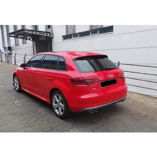 Боковые Пороги DPT (HB, Черный Глянец) Audi A3 2012-2020 гг. фото 4