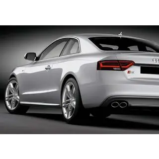 Боковые Пороги DPT (Черный Глянец) Audi A5 2007-2015 гг. фото 2