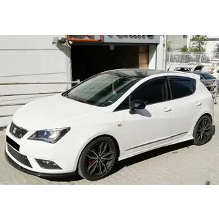 Боковые Пороги DPT V-2 (Черный Глянец) Seat Ibiza 2010-2017 гг. фото 3