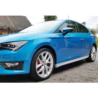 Боковые пороги DPT V-1 (грунтованные под покраску) Seat Leon 2013-2020 гг. фото 1