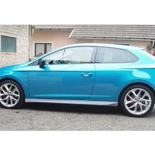 Боковые пороги DPT V-1 (грунтованные под покраску) Seat Leon 2013-2020 гг. фото 2