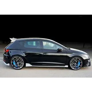 Боковые Пороги DPT V-3 (2017-2020, Черный Глянец) Seat Leon 2013-2020 гг. фото 4