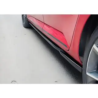 Боковые Пороги DPT V-6 (Черный Глянец) Seat Leon 2013-2020 гг.