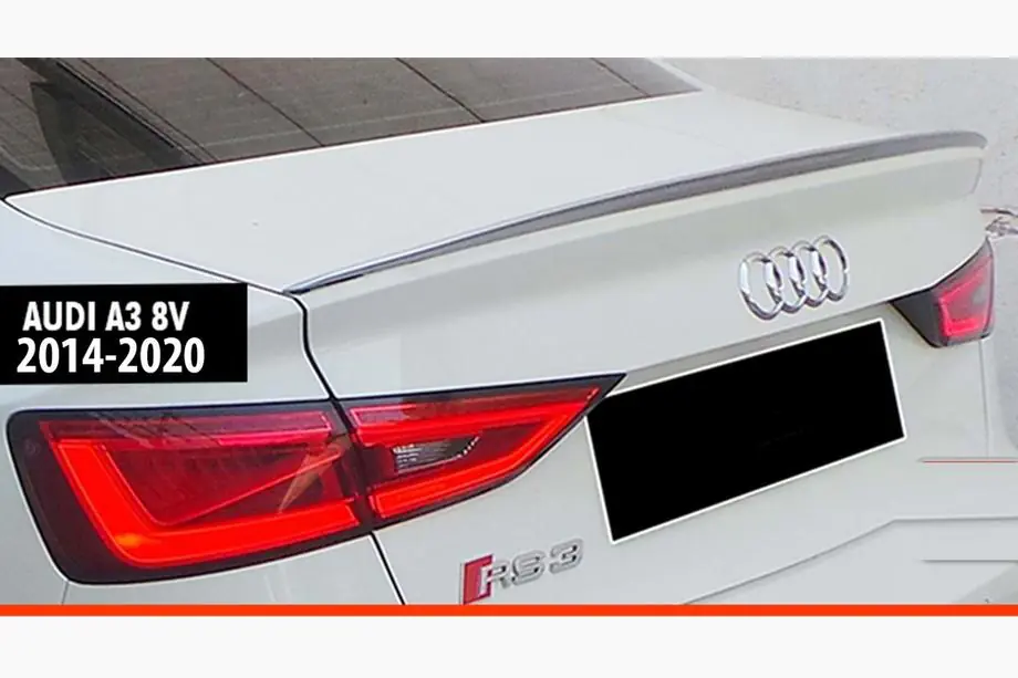 Audi A3 2012-2020 гг. Задний Спойлер DPT V-6 (2014-2020, Черный Глянец) Фото 1