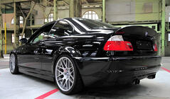 BMW 3 серия E46 1998-2006 гг. Спойлер CSL-Style (для Coupe, Черный Глянец) фото 1