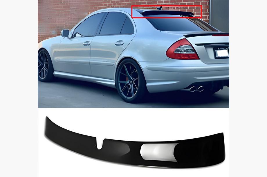 Mercedes E-class W211 2002-2009 гг. Бленда на Заднее Стекло DPT (2002-2006, Черный Глянец) Фото 1