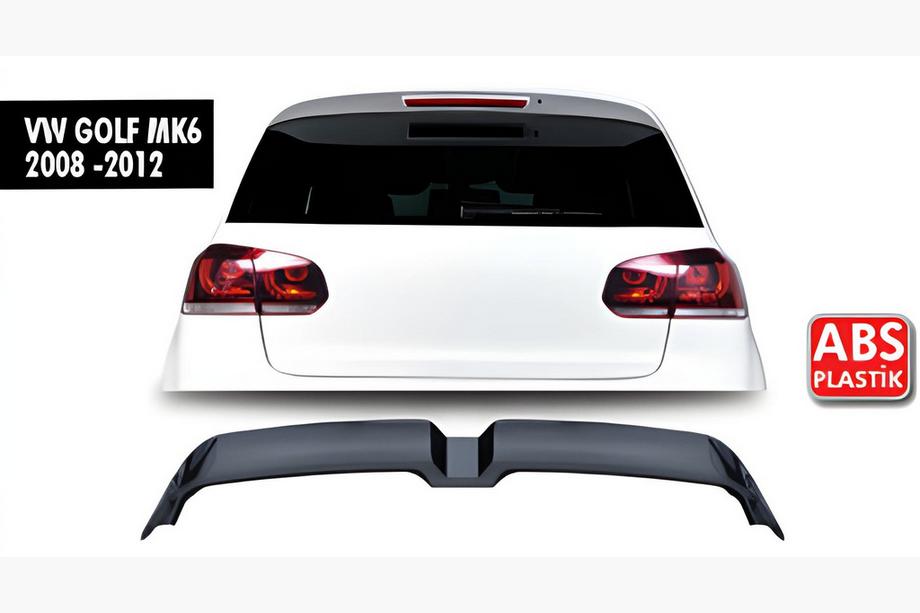 Volkswagen Golf 6 2008-2014 гг. Спойлер DPT V-3 (HB, Черный Глянец) Image