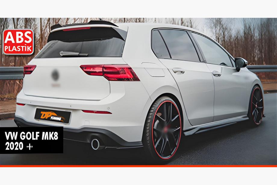 Volkswagen Golf 8 2019- гг. Спойлер DPT V-3 (HB, Черный Глянец) Image