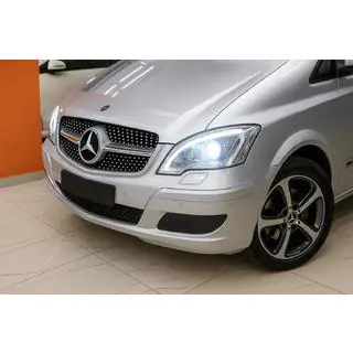 Передняя решетка Diamond Silver (2010-2014) Mercedes Vito W639 2004-2014 гг. фото 1