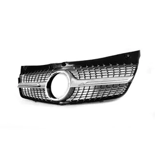 Передняя решетка Diamond Silver (2010-2014) Mercedes Vito W639 2004-2014 гг. фото 4