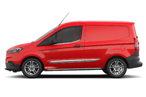 Ford Courier 2023- гг. Окантовка окон Omsa Line (2 шт, нержавейка) фото 1
