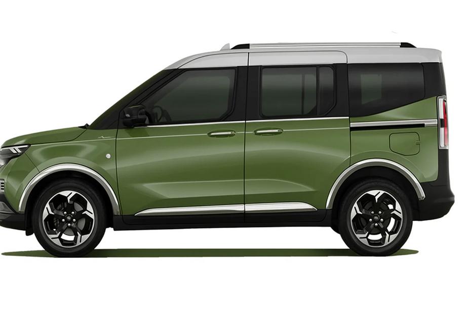 Ford Courier 2023- гг. Дверные молдинги OmsaLine (4 шт, нержавейка) Фото 2