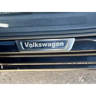 Универсальные накладки на пороги Volkswagen V-1 (4 шт., нержавейка) фото 3