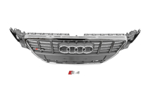 Audi A4 B8 2007-2015 гг. Передняя решетка RS-Style (2007-2011, серая с хромом) фото 4
