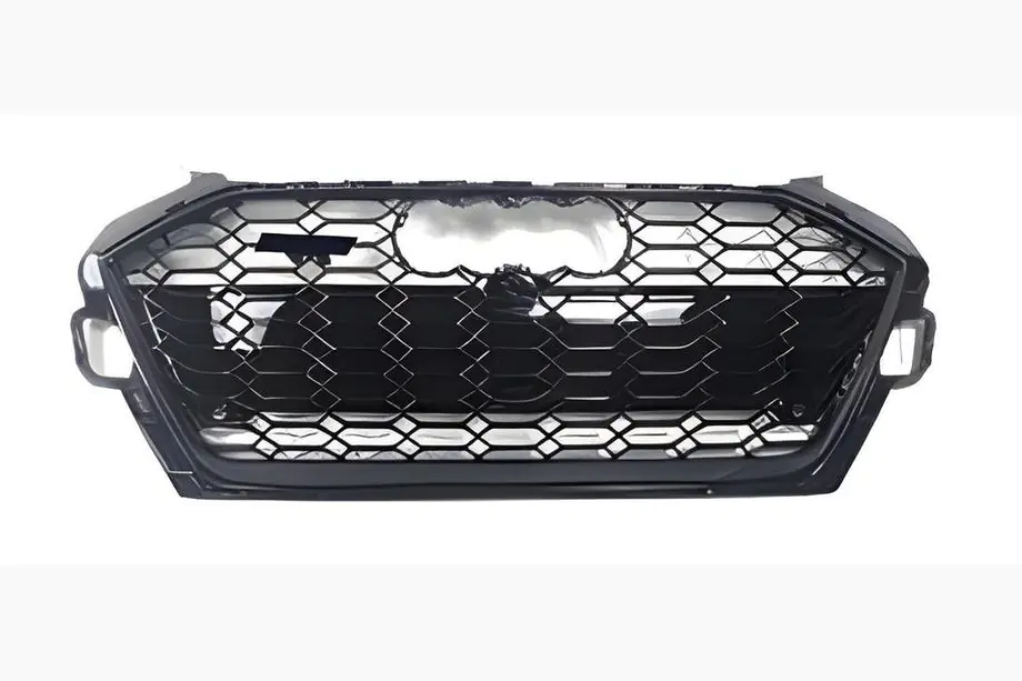 Audi A4 B9 2015-2024 гг. Передняя решётка радиатора в стиле RS (2019-2024, чёрная) Фото 1