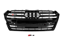 Audi A5 2016-2025 гг. Передняя решетка радиатора S-Style (2016-2019, черная) фото 2