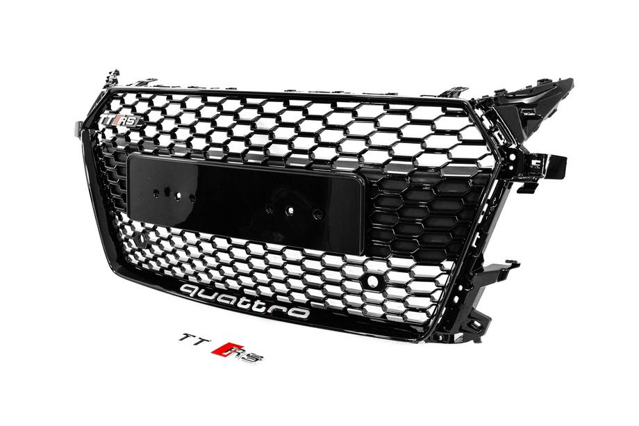 Audi TT 2014-2023 гг. Передняя решетка RS-Style V-2 (2014-2020, черная) Фото 2
