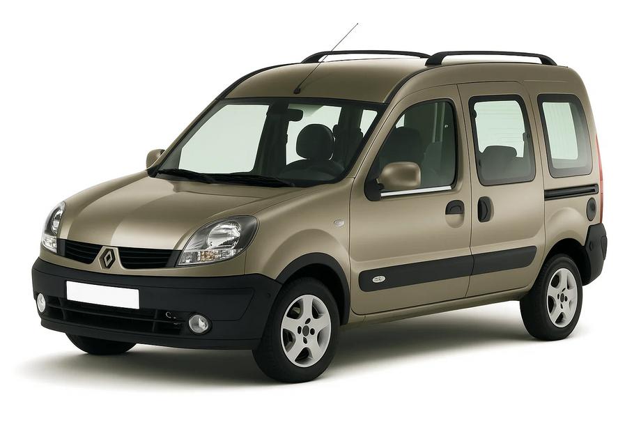 Renault Kangoo 1998-2008 гг. Наружные молдинги окон (2 шт., нержавейка) Carmos - Турецкая Нержавеющая Сталь Image