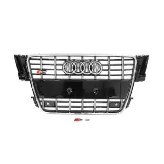 Передняя решетка радиатора S-Style (2007-2011, черная с хромом) Audi A5 2007-2015 гг. фото 1