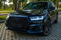 Audi Q7 2015–2026 гг. Передняя решётка радиатора в стиле RSQ7 (2015-2019, чёрная) фото 4