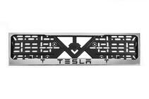Tesla Рамка Номерного Знака Хром (1 шт, Нержавеющая Сталь) фото 1