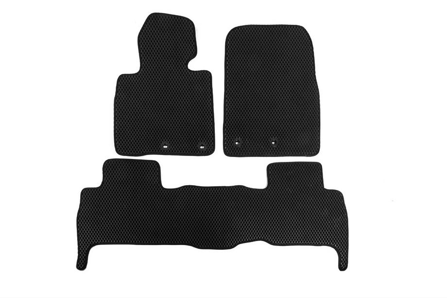 Lexus LX570/450d 2008-2022 гг. Коврики EVA V-2 (2012-2021, Черный) Image