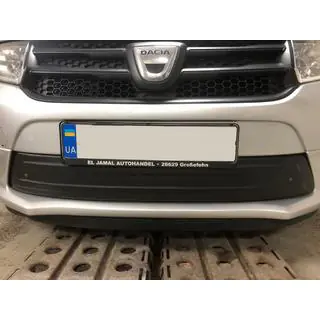 Зимняя нижняя накладка на решетку радиатора Dacia Sandero 2013-2020 гг. фото 1