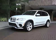 BMW X5 E70 2007-2013 гг. Накладка-сплиттер на передний бампер (для 2010-2013 Base, под покраску) фото 10