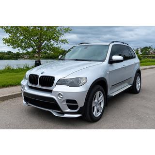 Накладка на передний бампер (2010-2013, грунтованная под покраску) BMW X5 E70 2007-2013 гг. фото 1
