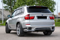 BMW X5 E70 2007-2013 гг. Задний диффузор (для 2010-2013 Base, под покраску) фото 1