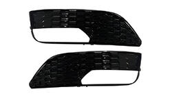 Audi A3 2012-2020 гг. Решетки противотуманных фар RS-Style V-2 (2012-2016, 2 шт, Черный) фото 3
