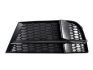 Audi A3 2012-2020 гг. Решетки противотуманных фар S-Style V-1 (2016-2020, 2 шт, Черный) фото 2