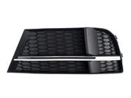 Audi A3 2012-2020 гг. Решетки противотуманных фар S-Style V-2 (2016-2020, 2 шт, Черный) фото 3