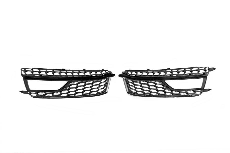 Audi A5 2007-2015 гг. Решетки противотуманных фар RS-Style (Sport, 2011-2015, 2 шт, Черный) Фото 4