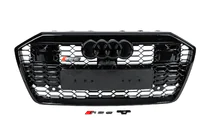 Audi A6 C8 2018–2025 гг. Передняя решетка RS-Style (с ACC, черная) фото 1